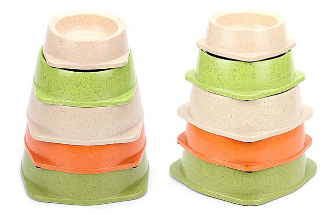 Προμήθειες για κατοικίδια ζώα Eco Bamboo Fiber Round Dog Bowl Manufacturer 2