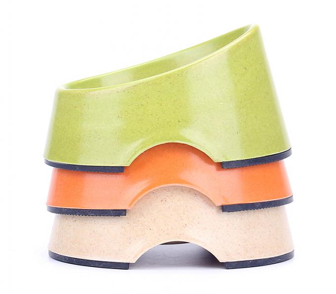 Βέλτιστη τιμή Μπαμπού Γάτα & σκυλί Pet Τροφή Κούπα 3