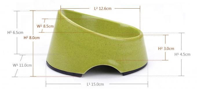 Βέλτιστη τιμή Μπαμπού Γάτα & σκυλί Pet Τροφή Κούπα 4