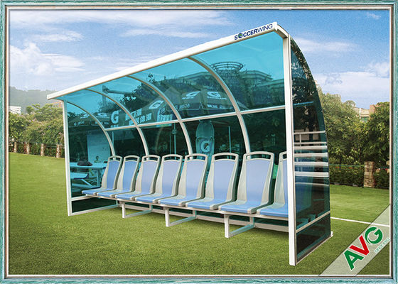 Ανθεκτικός σε καιρικές συνθήκες εξοπλισμός ποδοσφαίρου κινητικότητα Αλουμίνιο κάθισμα προπονητή ποδοσφαίρου