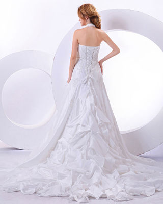 Προσαρμοσμένο γύρω από το λαιμό ιμάντα εφαρμόζει νυφικό φόρεμα για birdal, κορίτσια, γυναίκες