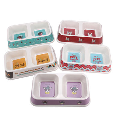 Διπλό πλαστικό δοχείο νερού για σκύλους και γάτες με καλή ποιότητα